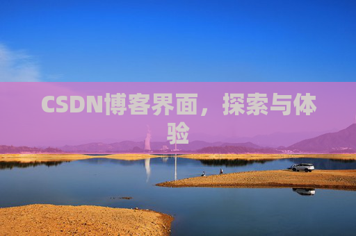 CSDN博客界面,探索与体验